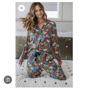 Lates by Kate Satin Pajama set